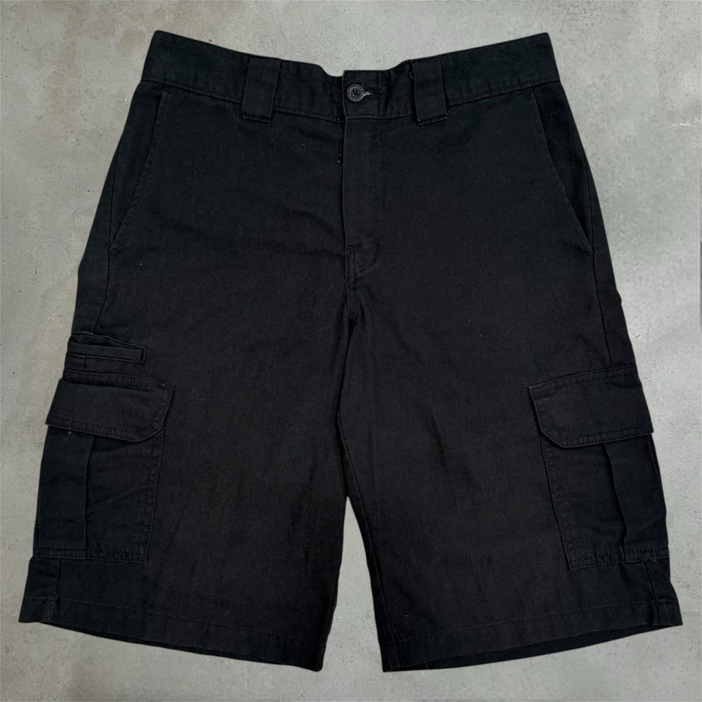 Dickies Flex Relaxed Fit Cargo Shorts Mens 32 Black WR557BK Workwear Vtg Style - Picture 3 of 9